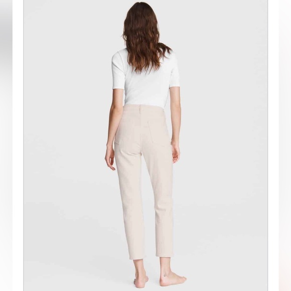 RAG & BONE Nina High rise Ankle Cigarette Leg Jeans Ecru - Picture 9 of 16
